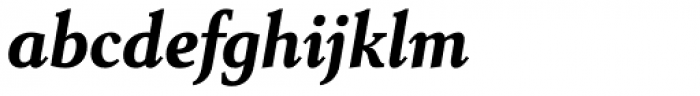 Senlot Serif Norm Black Italic Font LOWERCASE