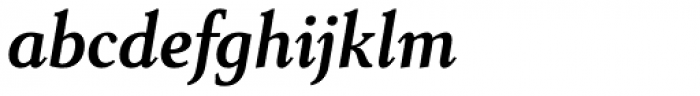 Senlot Serif Norm Bold Italic Font LOWERCASE