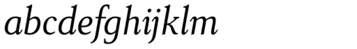 Senlot Serif Norm Book Italic Font LOWERCASE