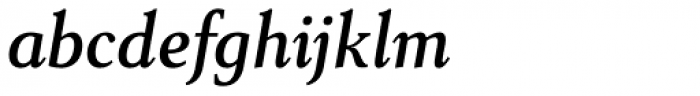 Senlot Serif Norm Demi Italic Font LOWERCASE