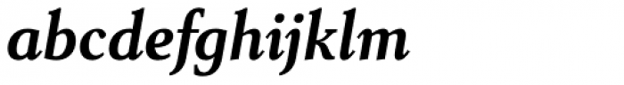 Senlot Serif Norm Ex Bold Italic Font LOWERCASE
