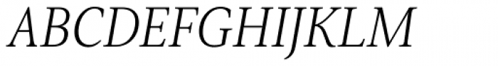 Senlot Serif Norm Light Italic Font UPPERCASE
