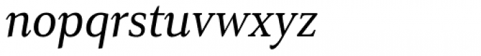 Senlot Serif Norm Regular Italic Font LOWERCASE
