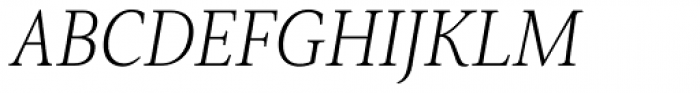 Senlot Serif Norm Thin Italic Font UPPERCASE