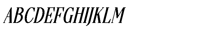 Senovac Italic Font UPPERCASE