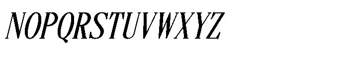 Senovac Italic Font UPPERCASE