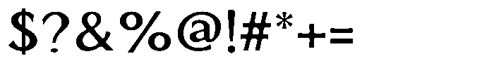 Senren Bold Font OTHER CHARS