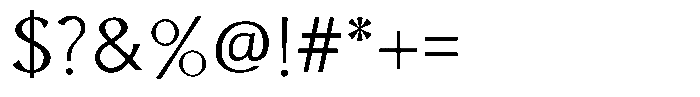 Senren Bold Font OTHER CHARS