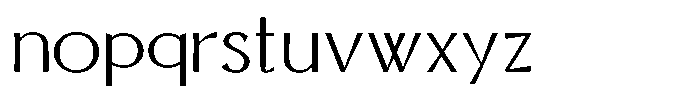 Senren Bold Font LOWERCASE