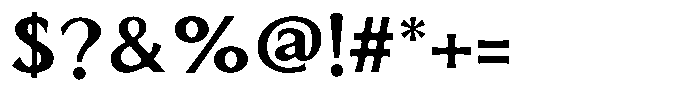 Senren ExtraBold Font OTHER CHARS