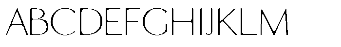 Senren ExtraLight Font UPPERCASE
