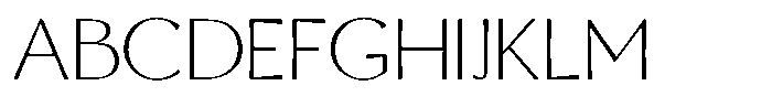 Senren Light Font UPPERCASE