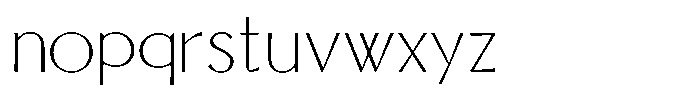 Senren Light Font LOWERCASE