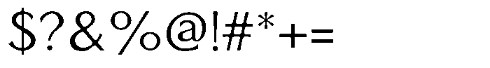 Senren Medium Font OTHER CHARS