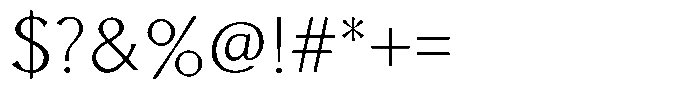 Senren Medium Font OTHER CHARS