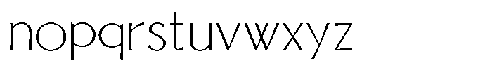 Senren Regular Font LOWERCASE