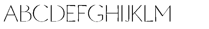 Senren Thin Font UPPERCASE