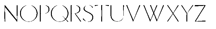 Senren Thin Font UPPERCASE