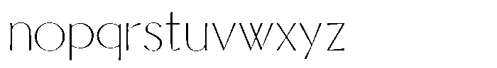 Senren Thin Font LOWERCASE