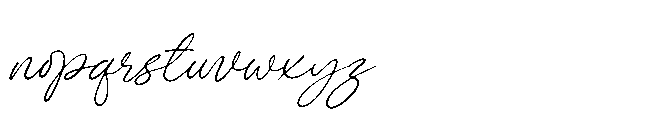 Senthami Font LOWERCASE