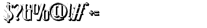 Senthil 3 D Font OTHER CHARS