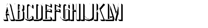 Senthil 3 D Font UPPERCASE
