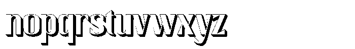 Senthil 3 D Font LOWERCASE