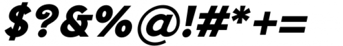 Sentic Black Oblique Font OTHER CHARS