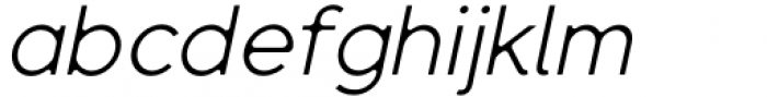 Sentic Display Light Oblique Font LOWERCASE