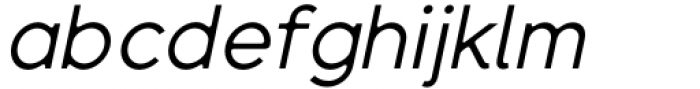 Sentic Display Regular Oblique Font LOWERCASE
