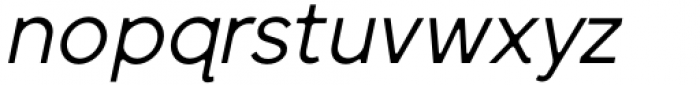Sentic Display Regular Oblique Font LOWERCASE