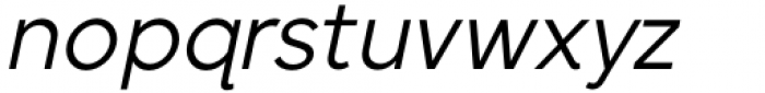 Sentic Regular Oblique Font LOWERCASE