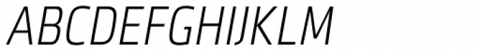 Sentico Sans DT Cond Light Italic Font UPPERCASE
