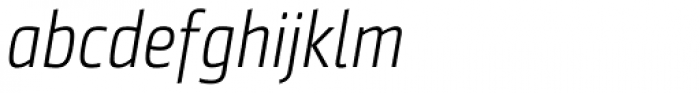 Sentico Sans DT Cond Light Italic Font LOWERCASE