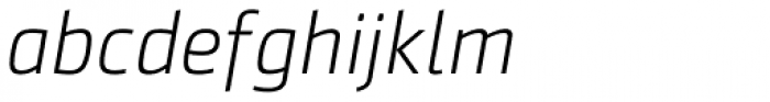 Sentico Sans DT Light Italic Font LOWERCASE