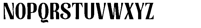 Senviro Smooth Black Condensed Font UPPERCASE