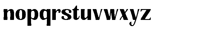 Senviro Smooth Black Semi Condensed Font LOWERCASE