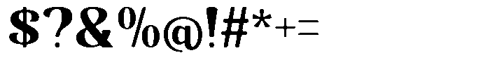 Senviro Smooth Black Semi Expanded Font OTHER CHARS