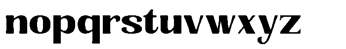 Senviro Smooth Black Semi Expanded Font LOWERCASE