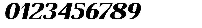 Senviro Smooth Black Slant Expanded Font OTHER CHARS