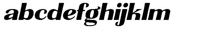 Senviro Smooth Black Slant Expanded FONT