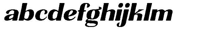 Senviro Smooth Black Slant Semi Expan FONT