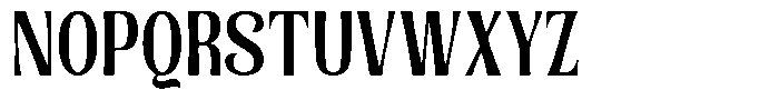 Senviro Smooth Bold Condensed Font UPPERCASE