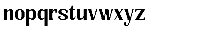 Senviro Smooth Bold Semi Condensed Font LOWERCASE