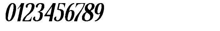 Senviro Smooth Bold Slant Condensed Font OTHER CHARS
