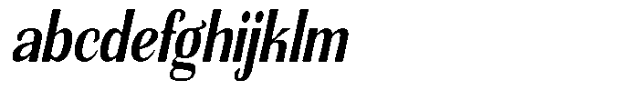 Senviro Smooth Bold Slant Condensed FONT