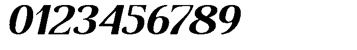 Senviro Smooth Bold Slant Expanded Font OTHER CHARS