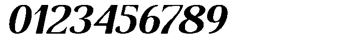 Senviro Smooth Bold Slant Semi Expan Font OTHER CHARS