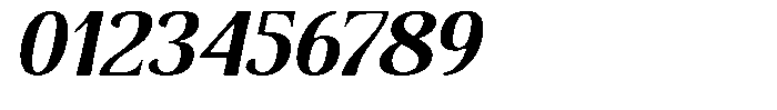 Senviro Smooth Bold Slant Font OTHER CHARS