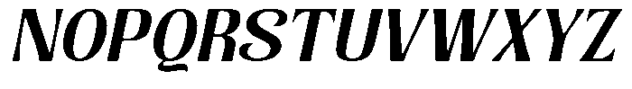 Senviro Smooth Bold Slant Font UPPERCASE